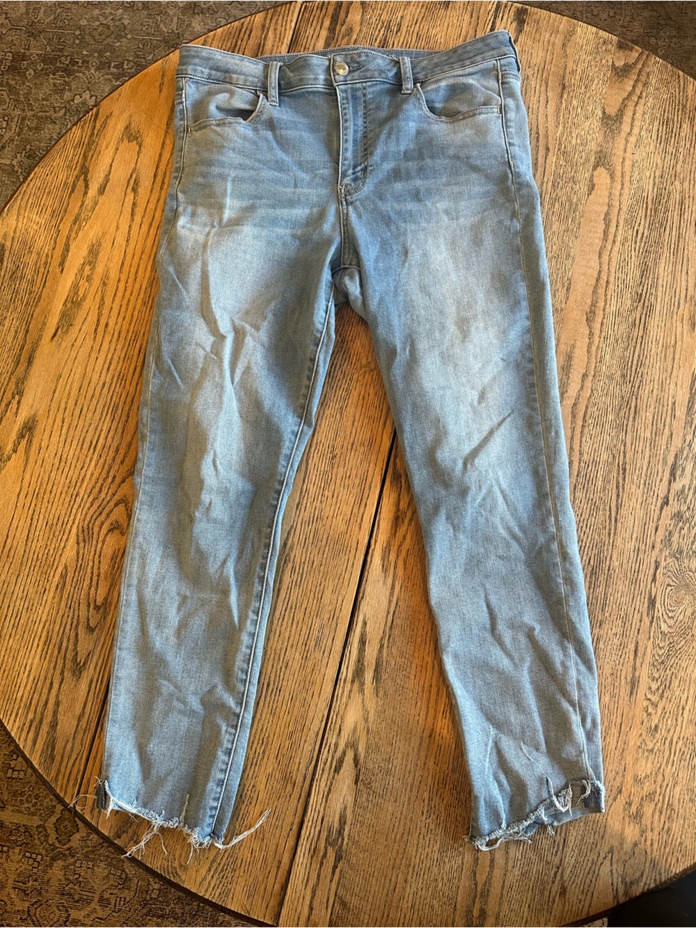 American Eagle Outfitters Men's Light Blue Skinny Jeans